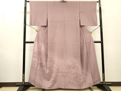 平和屋着物▼中国三大刺繍　スワトウ刺繍　汕頭刺繍　総刺繍　訪問着　人物風景花松文　暈し染め　正絹　逸品　DABF2947fe