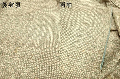 平和屋着物▼上質な小紋　霞文　正絹　逸品　DABF2949fe
