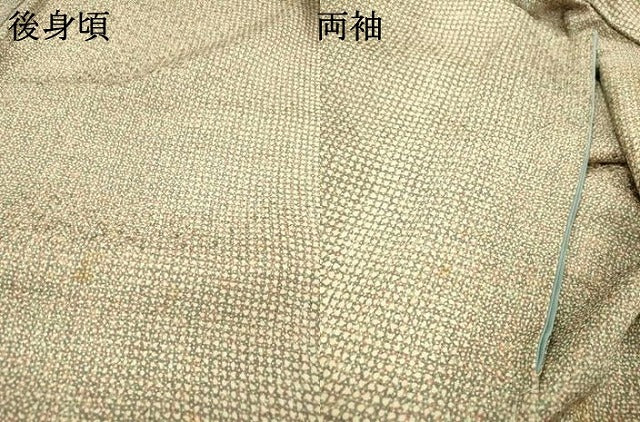 平和屋着物▼上質な小紋　霞文　正絹　逸品　DABF2949fe