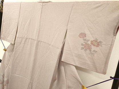 平和屋着物▼中国三大刺繍　スワトウ刺繍　汕頭刺繍　相良刺繍　総刺繍　訪問着　几帳花文　正絹　逸品　DABF2969fe