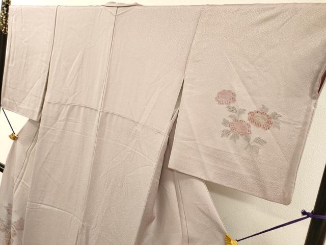 平和屋着物▼中国三大刺繍　スワトウ刺繍　汕頭刺繍　相良刺繍　総刺繍　訪問着　几帳花文　正絹　逸品　DABF2969fe