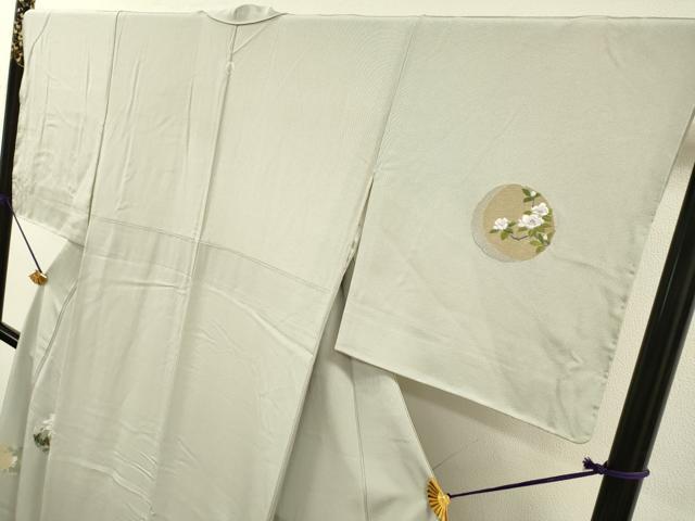 平和屋着物▼訪問着　総刺繍　寿光織　花鳥丸文　金銀糸　正絹　逸品　DABF2970fe