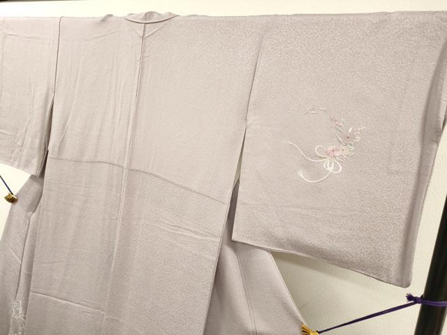 平和屋着物▼中国三大刺繍　スワトウ刺繍　汕頭刺繍　総刺繍　訪問着　草花文　暈し染め　金糸　正絹　逸品　DABF2975fe