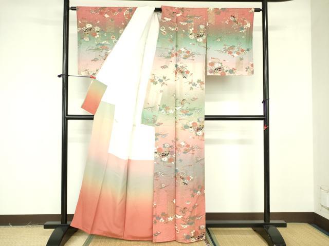 平和屋着物■訪問着 器物花文 暈し染 金彩 正絹 逸品 DABF3011op