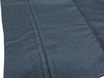 平和屋着物■上質な紬 紗綾型文様 正絹 逸品 未使用 DABF3012op