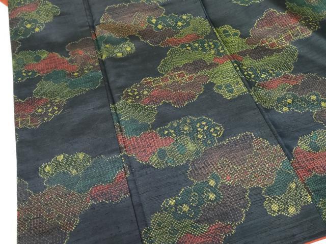 平和屋着物■上質な紬 吉祥雲文 正絹 逸品 DABF3019op