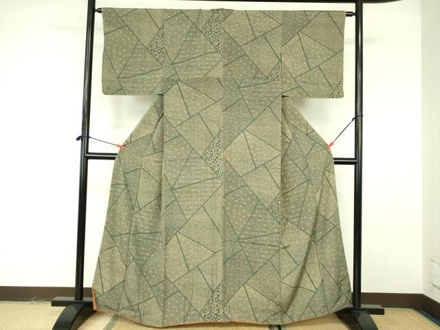 平和屋着物■上質な小紋 吉祥文 三越扱い 正絹 逸品 DABF3022op