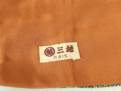 平和屋着物■上質な小紋 吉祥文 三越扱い 正絹 逸品 DABF3022op