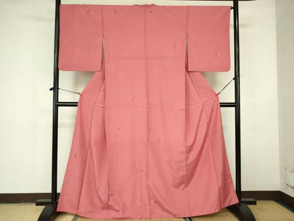 平和屋着物■小紋　地紋起こし　舞葉文　洗える着物　DABF3036op