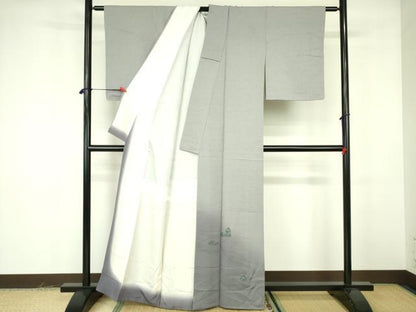 平和屋着物■訪問着 寿光織 流水文 暈し染め 正絹 逸品 DABF3044op
