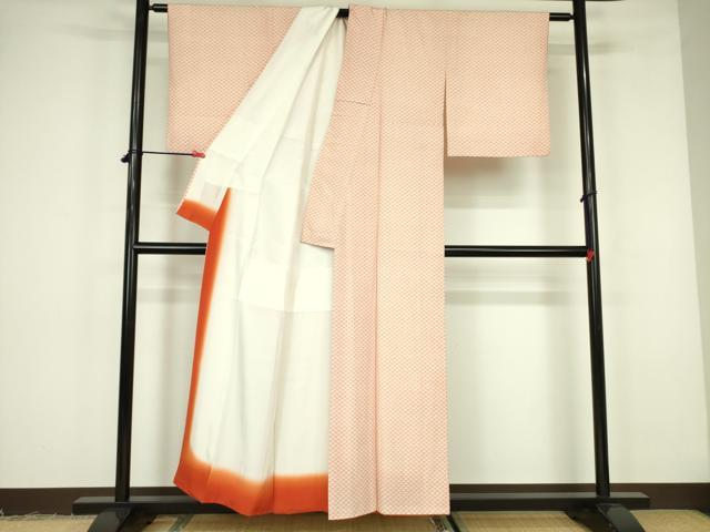 平和屋着物■上質な小紋 菊青海波 正絹 逸品 DABF3054op