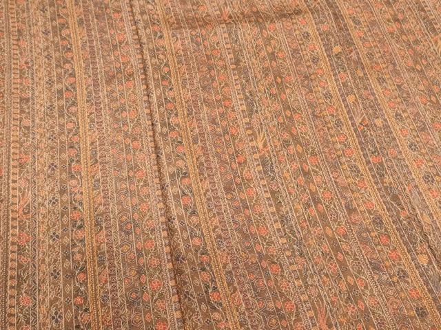 平和屋着物■上質な小紋 花鳥間道 鬼しぼ縮緬 正絹 逸品 DABF3072op