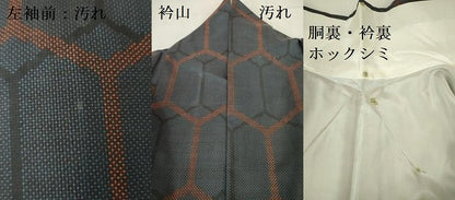 平和屋着物■本場大島紬　7マルキ　亀甲柄　正絹　逸品　DABF3076op