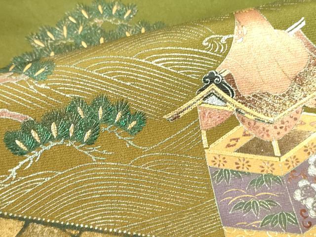 平和屋着物■TOKI志すい キモノモードオリジナルブランド　色留袖　風景花松文　暈し染め　金彩　正絹　逸品　DABF3096op