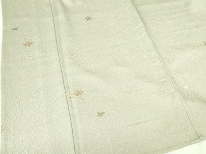 平和屋着物▽上質な小紋　単衣　作家物　吹き寄せ花文　正絹　逸品　未使用　DABF3101op