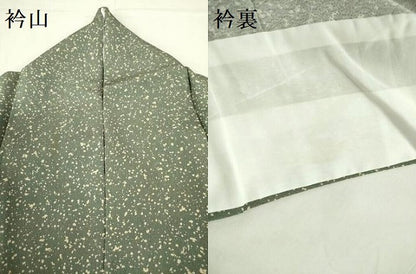 平和屋着物▽小紋　単衣　霰文　洗える着物　DABF3107op
