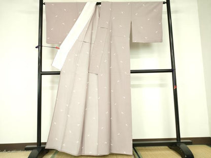 平和屋着物▽小紋　単衣　瓢箪　ひょうたん　三越扱い　さんび謹製　洗える着物　DABF3110op