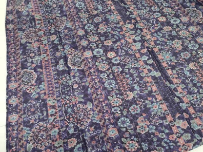 平和屋着物▽小紋　単衣　花間道　洗える着物　DABF3116op