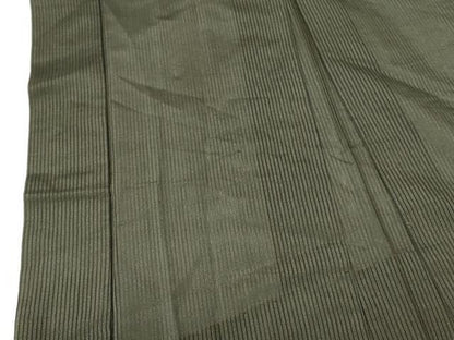 平和屋着物▽男性　長羽織　スリーシーズン　春夏秋　塵除け　縦絽　憲法黒茶色　正絹　逸品　DABF3117op