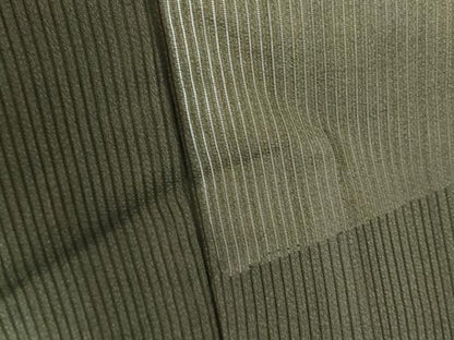 平和屋着物▽男性　長羽織　スリーシーズン　春夏秋　塵除け　縦絽　憲法黒茶色　正絹　逸品　DABF3117op