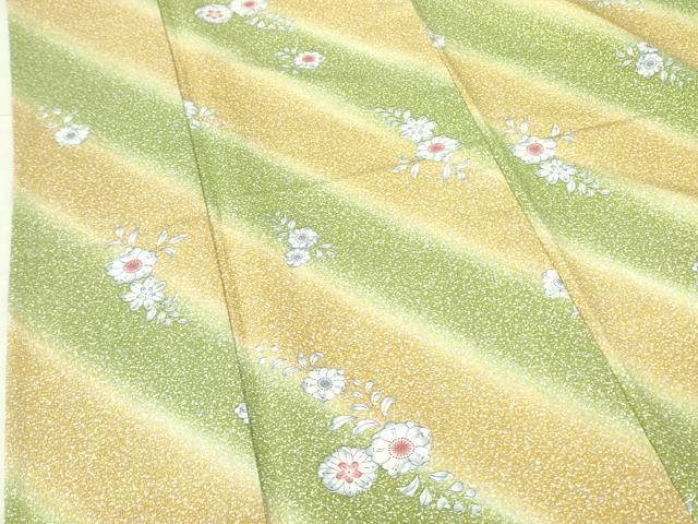 平和屋着物▽小紋　単衣　辻が花　暈し染め　洗える着物　DABF3148op