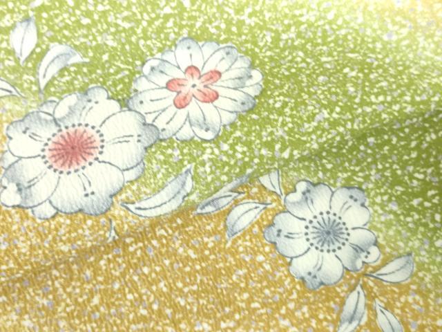 平和屋着物▽小紋　単衣　辻が花　暈し染め　洗える着物　DABF3148op