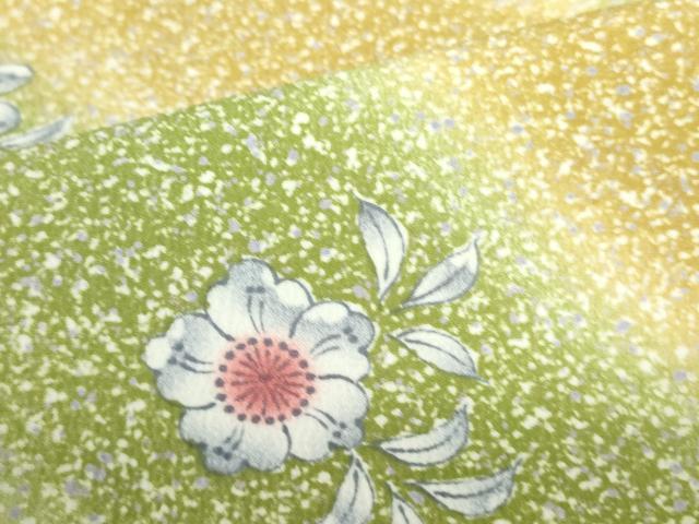 平和屋着物▽小紋　単衣　辻が花　暈し染め　洗える着物　DABF3148op