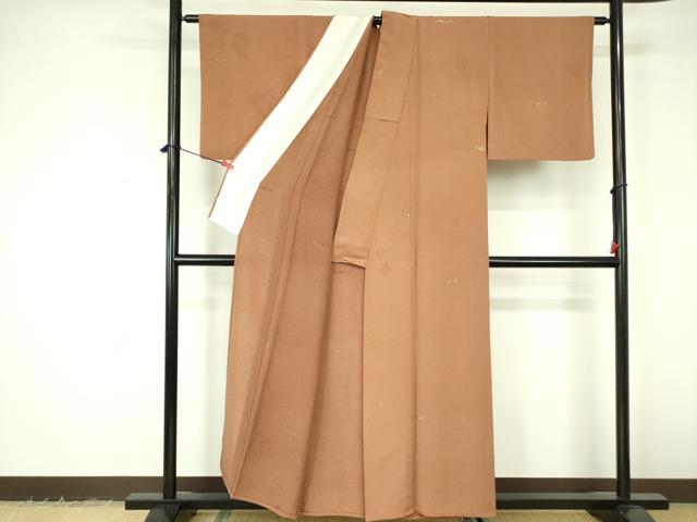 平和屋着物▽上質な小紋　単衣　箔散らし　金彩　正絹　逸品　DABF3161op