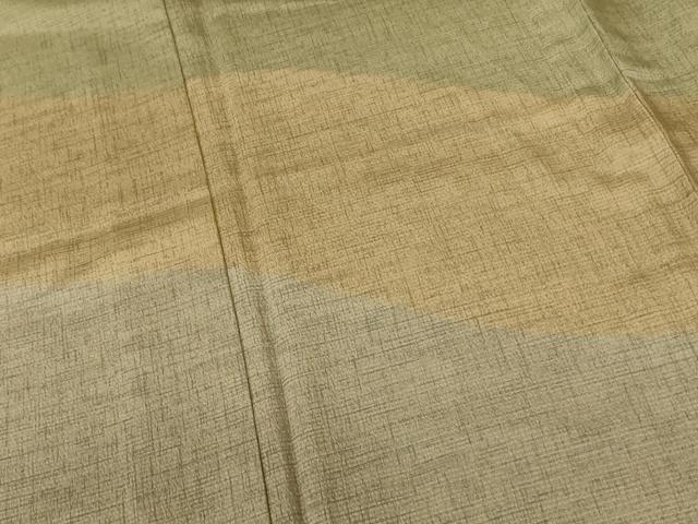 平和屋着物▽訪問着　単衣　紬地　霞文　正絹　逸品　DABF3162op