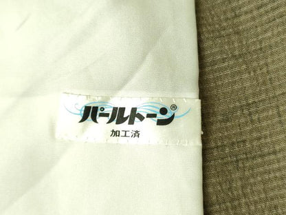 平和屋着物▽訪問着　単衣　紬地　霞文　正絹　逸品　DABF3162op