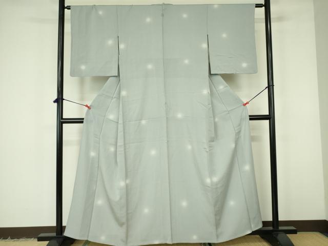 平和屋着物▽上質な小紋　単衣　蛍暈し　正絹　逸品　DABF3165op