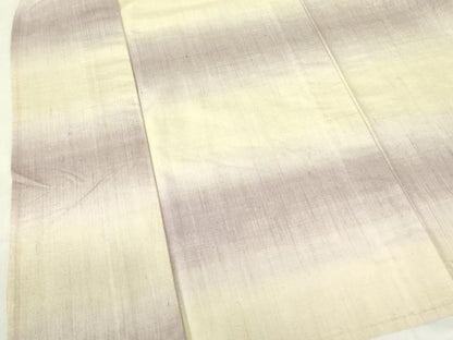 平和屋着物▽上質な紬　単衣　横段文　正絹　逸品　DABF3168op