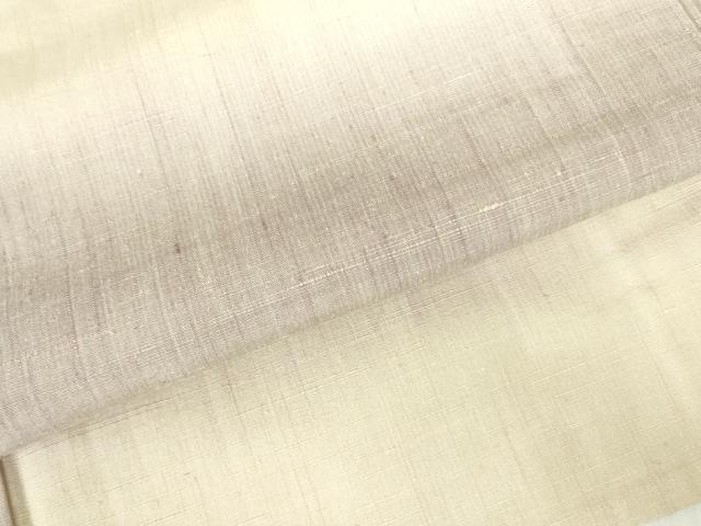 平和屋着物▽上質な紬　単衣　横段文　正絹　逸品　DABF3168op