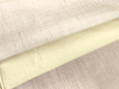 平和屋着物▽上質な紬　単衣　横段文　正絹　逸品　DABF3168op