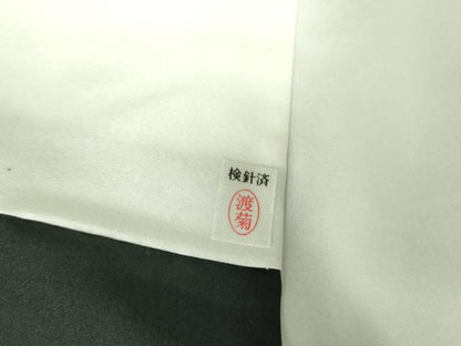 平和屋着物●江戸小紋　吉祥小紋柄　黒地　正絹　逸品　DABF3172op