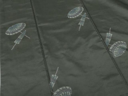 平和屋着物●本場大島紬　番傘　正絹　逸品　DABF3173op