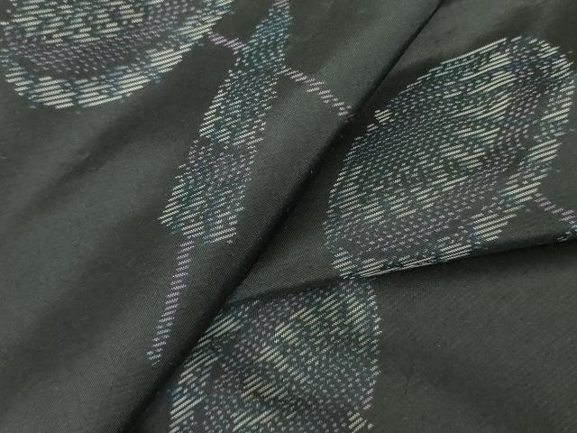平和屋着物●本場大島紬　番傘　正絹　逸品　DABF3173op