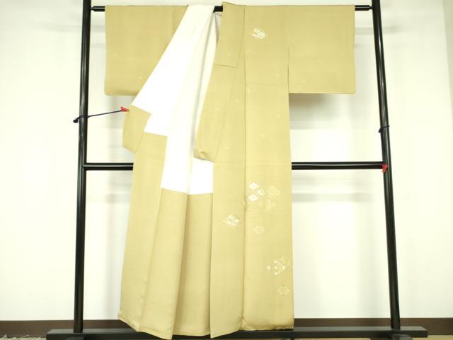 平和屋着物●訪問着　駒刺繍　花菱文　金彩　正絹　逸品　DABF3176op