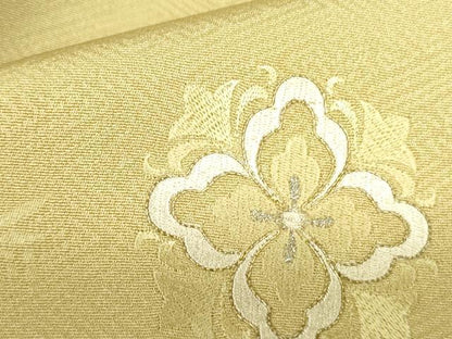 平和屋着物●訪問着　駒刺繍　花菱文　金彩　正絹　逸品　DABF3176op