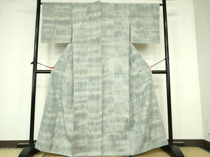 平和屋着物●上質な紬　亀甲文　正絹　逸品　DABF3178op