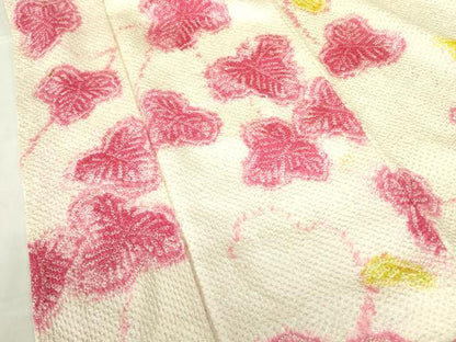 平和屋着物●豪華振袖　総絞り　蔦の葉　正絹　逸品　DABF3182op