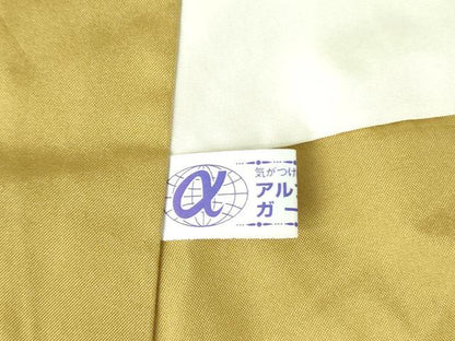 平和屋着物●上質な紬　蒸栗色　ロング丈　正絹　逸品　DABF3183op