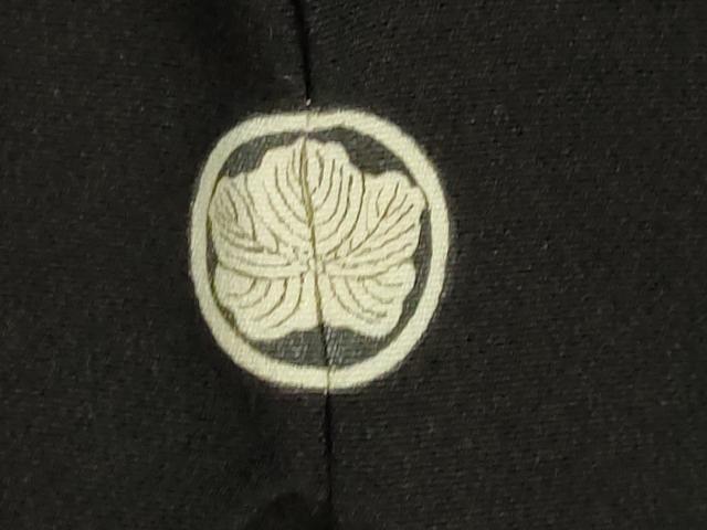 平和屋着物●京加賀友禅　松本健一　黒留袖　風景花文　暈し染め　正絹　逸品　DABF3184op