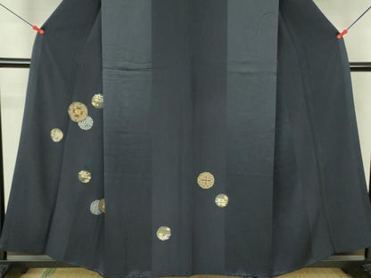 平和屋着物●訪問着　竹屋町刺繍　流水花丸文　金銀彩　さが美扱い　正絹　逸品　DABF3187op