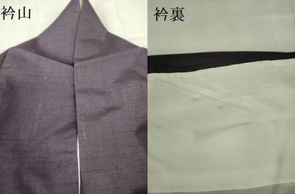 平和屋着物●色留訪問着　紬地　抽象花文　切嵌　正絹　逸品　DABF3190op