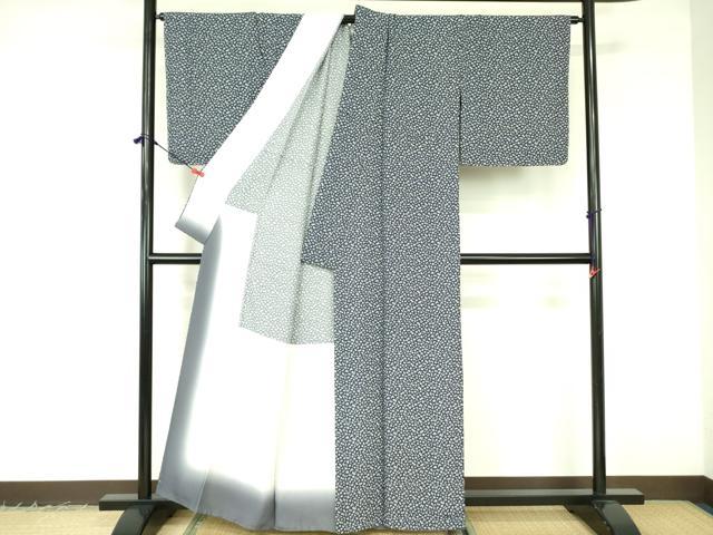 平和屋着物●上質な小紋　宝尽くし花文　胴抜き仕立て　正絹　逸品　未使用　DABF3191op