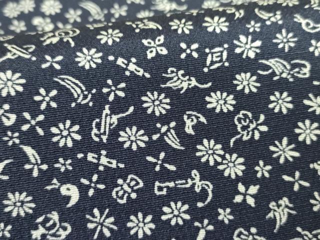平和屋着物●上質な小紋　宝尽くし花文　胴抜き仕立て　正絹　逸品　未使用　DABF3191op