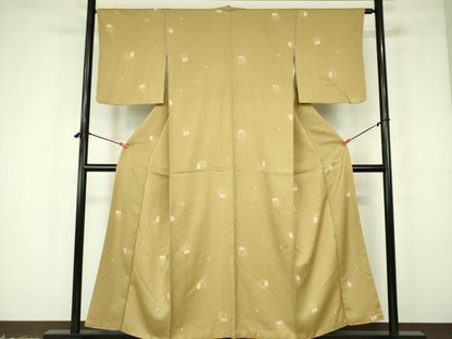 平和屋着物●上質な小紋　さくらんぼ　舞花　正絹　逸品　DABF3192op