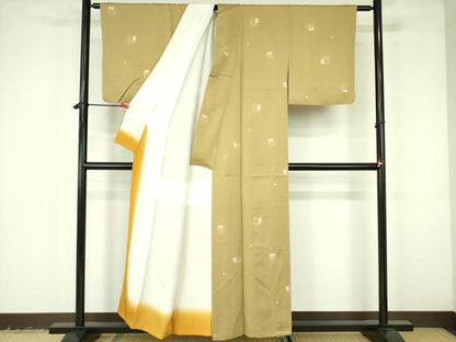 平和屋着物●上質な小紋　さくらんぼ　舞花　正絹　逸品　DABF3192op