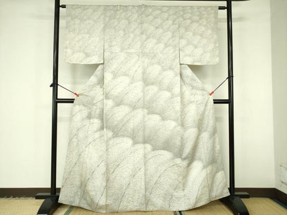 平和屋着物▼訪問着　作家物　手描き　笹竹文　正絹　逸品　DABF3212op